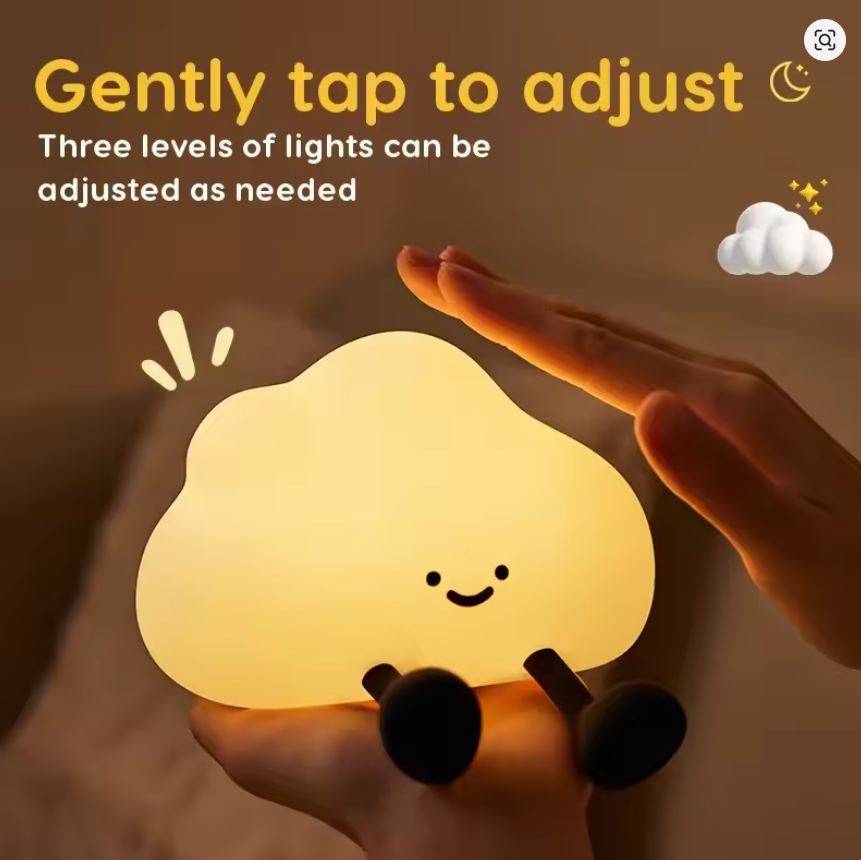 New Silicone Night Light Rechargeable LED Lamp Touch Switch 30Min Timing Bedroom Bedside LED Light Room Decor Children's Gift