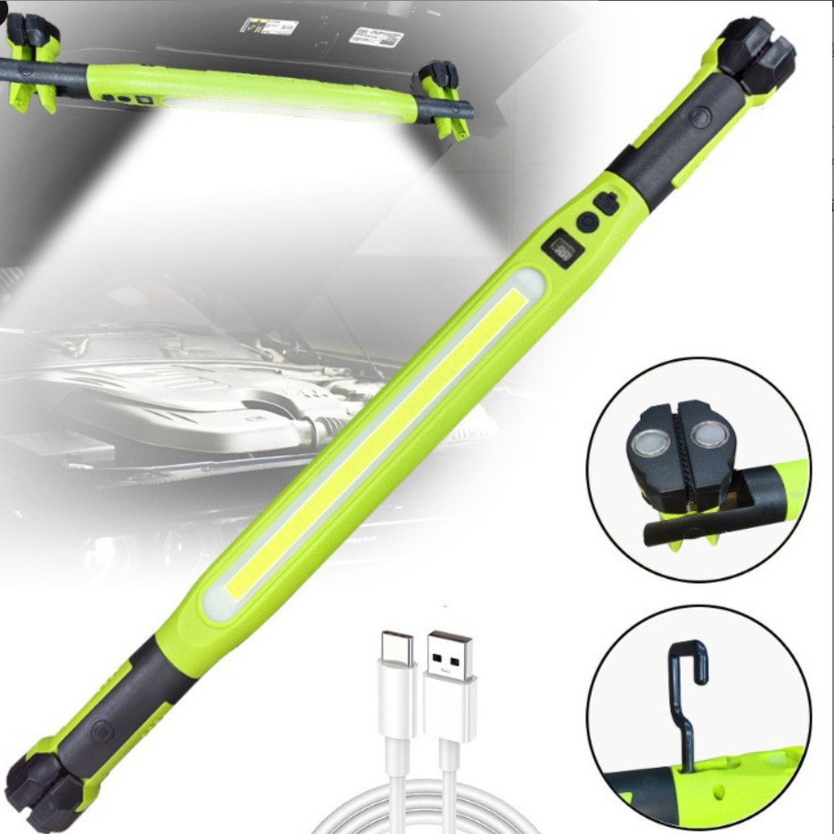 Super Bright Magnetic Work Light Built-in 5200mAh Rechargeable Battery Underhood Work Lamp Bar For Car Repair Outdoor lighting