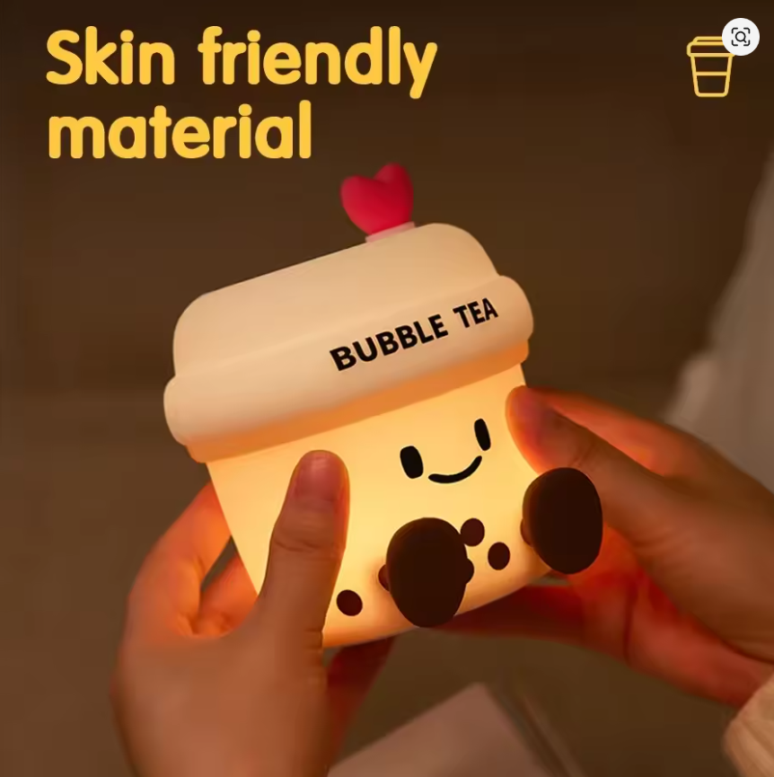 New Silicone Night Light Rechargeable LED Lamp Touch Switch 30Min Timing Bedroom Bedside LED Light Room Decor Children's Gift