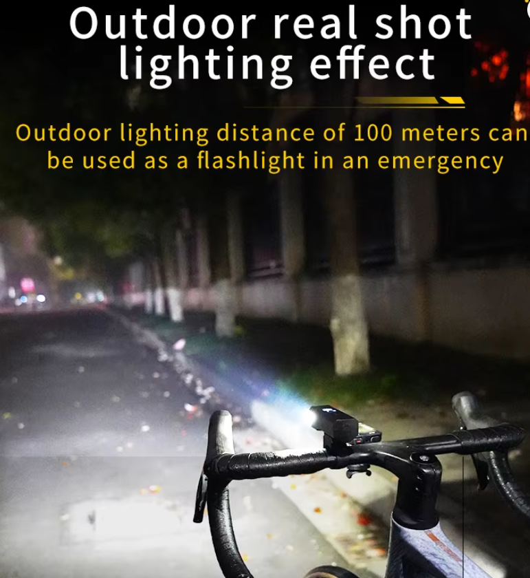 Strong light bicycle lamp night riding tail head lamp strong light waterproof flashlight children's mountain road lighting cycling equipment