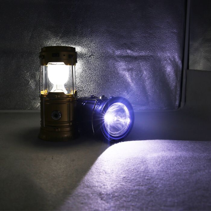 5800 Solar Camping Lantern, USB Rechargeable, Handheld Portable Light for Home, Outdoor & Night Market, Kerosene-Style Design