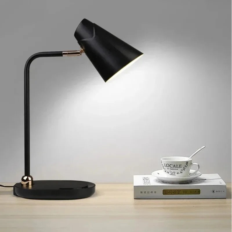 Simple Office Study Bedroom Study Art Desk Lamp LED Student Dormitory Specially Durable Adjustable Tri Color Reading Light