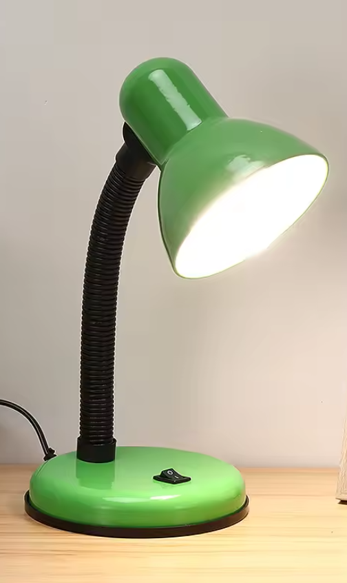 203-Flexible Gooseneck Desk Lamp with LED Bulb, 6000K Metal Table Lamp for Office, Living Room, Bedroom, College Dorm
