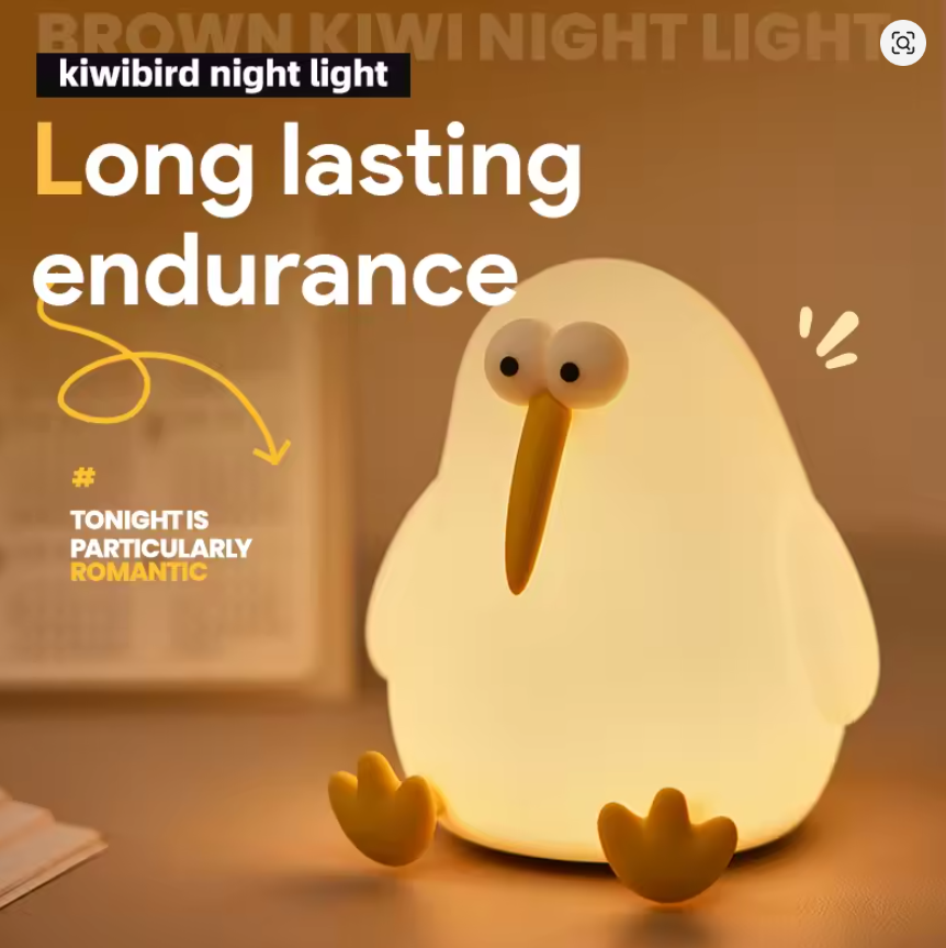 New Silicone Night Light Rechargeable LED Lamp Touch Switch 30Min Timing Bedroom Bedside LED Light Room Decor Children's Gift