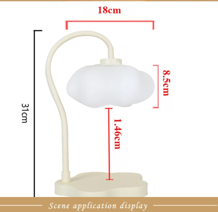 Creative Cloud-Shaped Wax Melt Lamp with Timer Aromatherapy Night Light, Scented Candle Warmer, Stylish Desk Table Lamp 3 sold