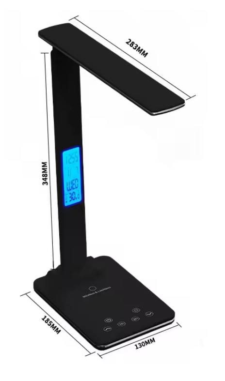 LED Desk Lamp with Wireless Charger and USB Plug in Port Bedside Night Light Touch Dimmable Eye-Caring for Gaming Reading Home