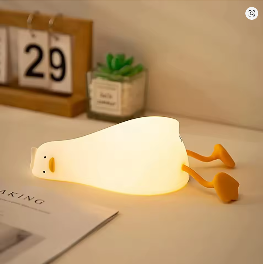 New Silicone Night Light Rechargeable LED Lamp Touch Switch 30Min Timing Bedroom Bedside LED Light Room Decor Children's Gift