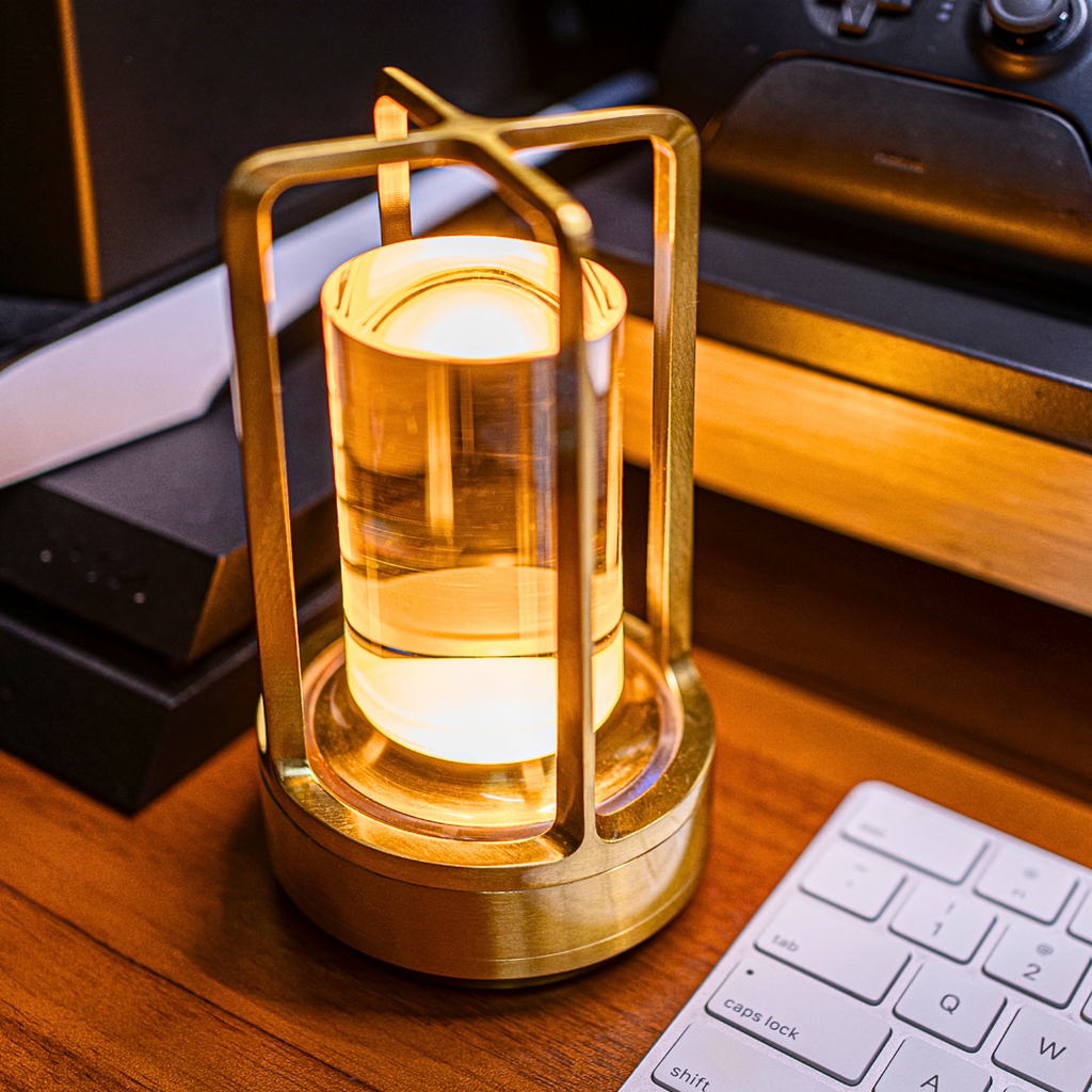 LED Table Lamp plastic bedroom bedside desk lamp rechargeable touch dimming desk lamp dining table decorative table lamp