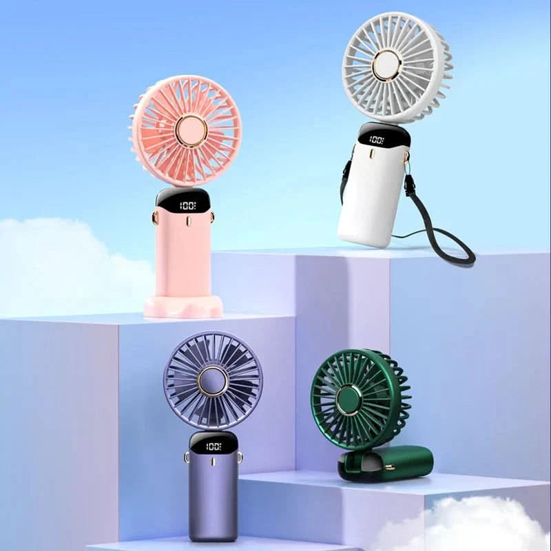 CoolBreeze | Hand Held Personal Fan With Built-In Phone Stand 1