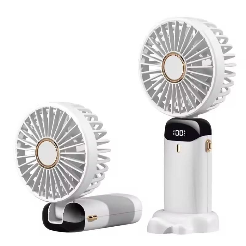 CoolBreeze | Hand Held Personal Fan With Built-In Phone Stand 2