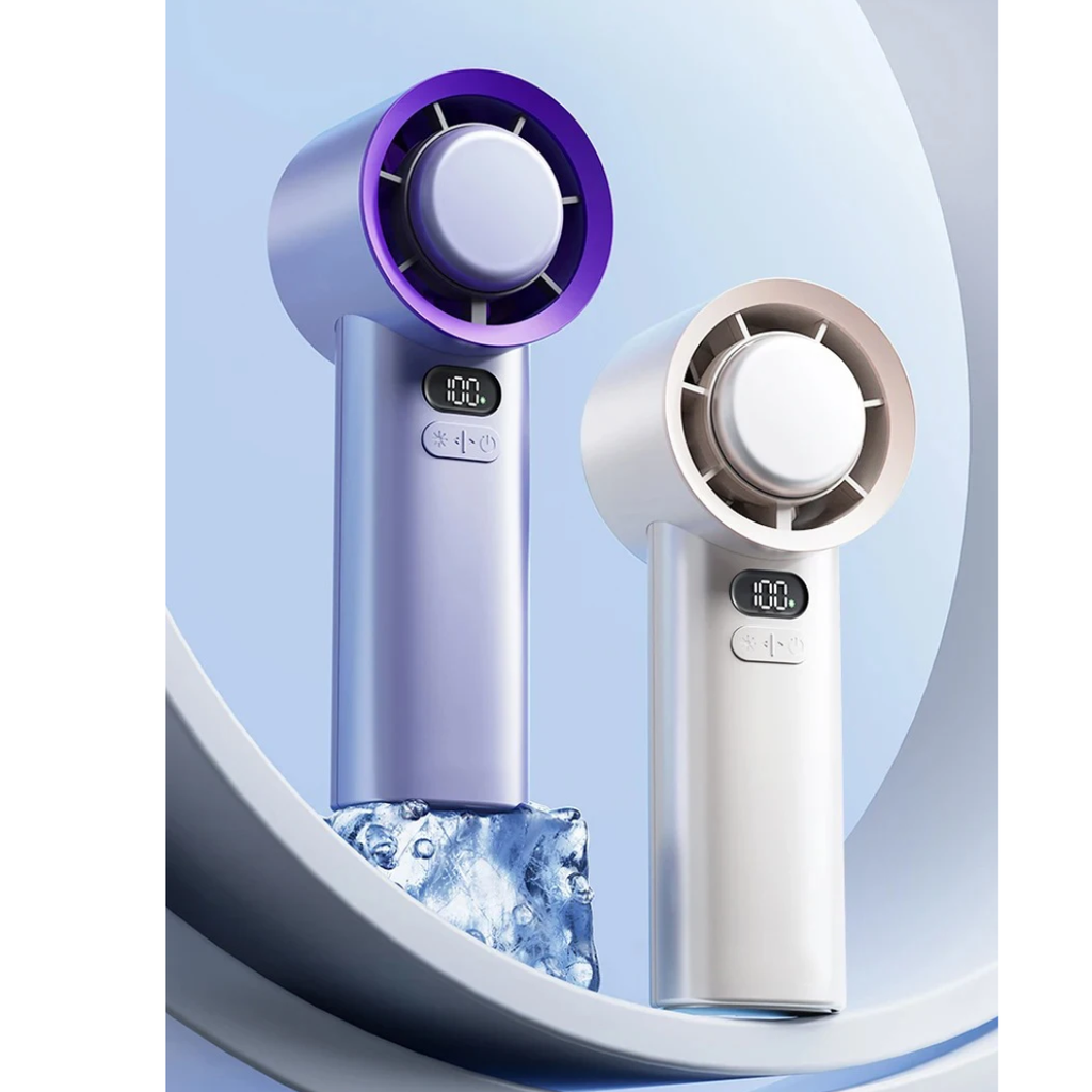 CoolBreeze | Portable Handheld Fan – 3 Speed Settings, Rechargeable 1