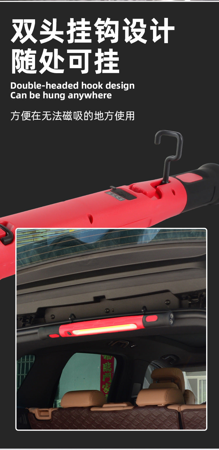 Super Bright Magnetic Work Light Built-in 5200mAh Rechargeable Battery Underhood Work Lamp Bar For Car Repair Outdoor lighting