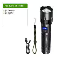 890000000LM Most Powerful LED Flashlights Strong Light 5000M Torch Light Rechargeable Portable Lamp Outdoor Camping Lantern
