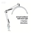 Modern LED Half-Circle Eyelash Extension Salon Light 16inch Desktop Half-Circle Eyelash Extension Light 32W Cantilever UShaped