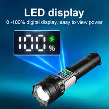 890000000LM Most Powerful LED Flashlights Strong Light 5000M Torch Light Rechargeable Portable Lamp Outdoor Camping Lantern