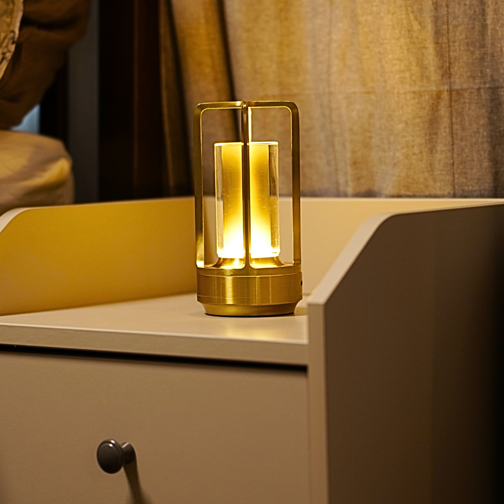 LED Table Lamp plastic bedroom bedside desk lamp rechargeable touch dimming desk lamp dining table decorative table lamp