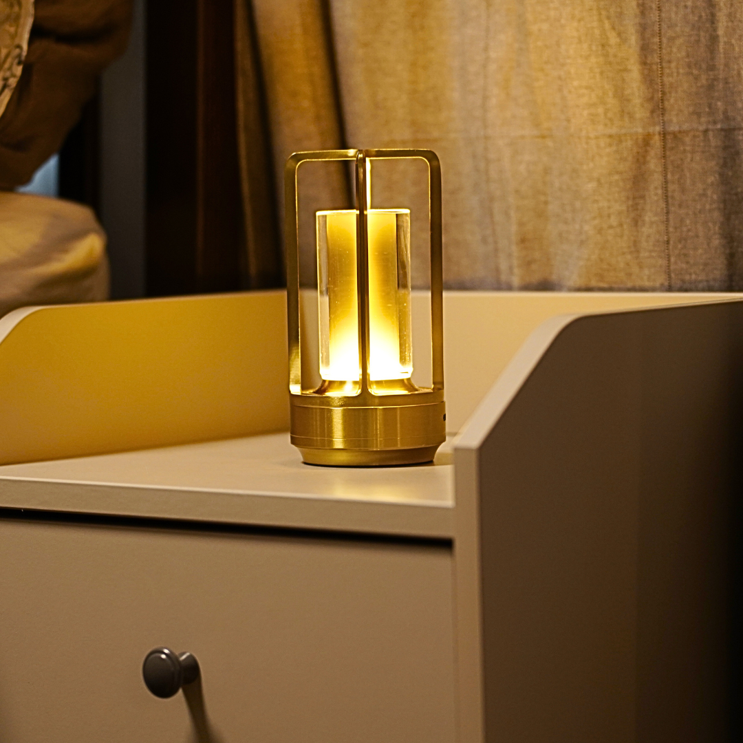 LED Table Lamp plastic bedroom bedside desk lamp rechargeable touch dimming desk lamp dining table decorative table lamp