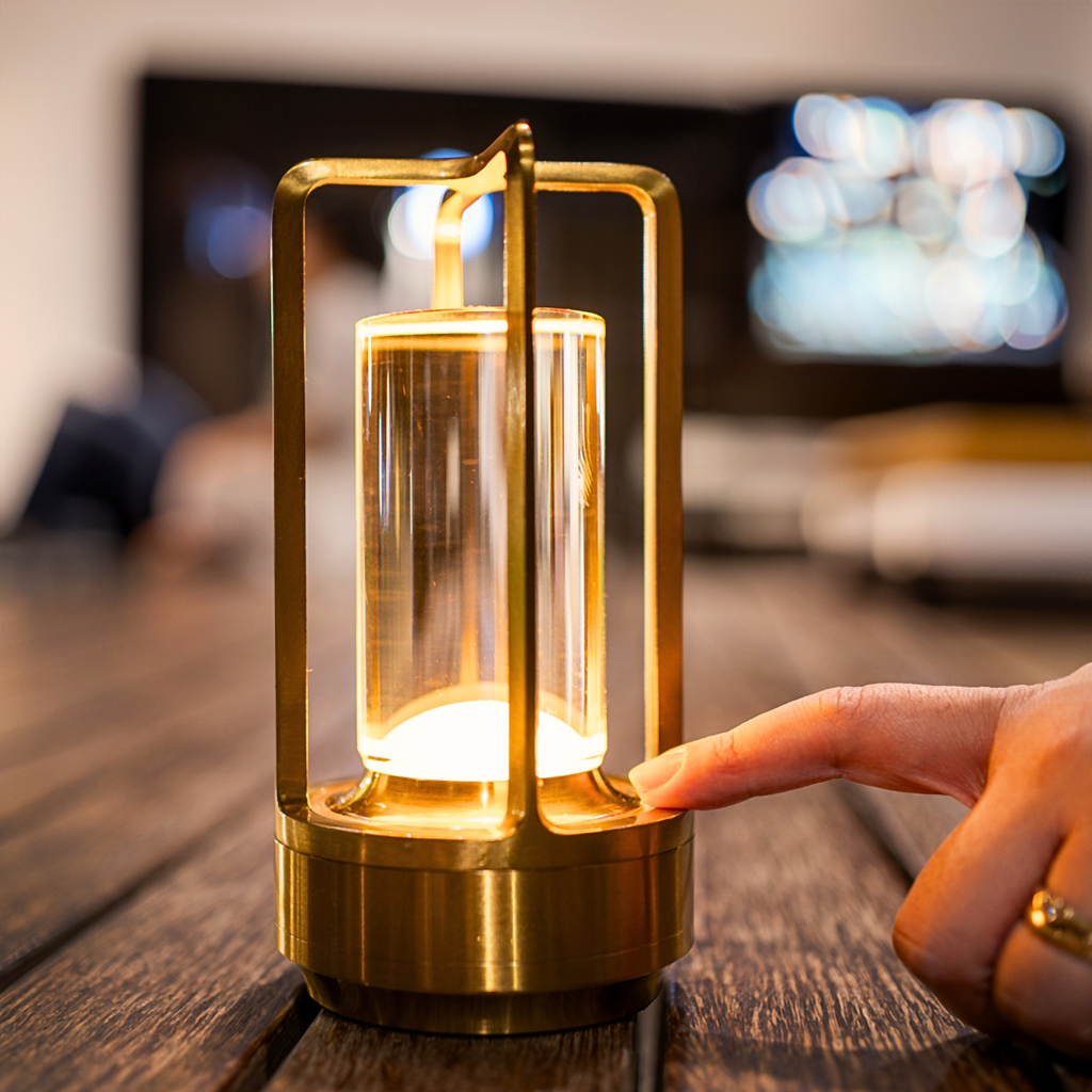 LED Table Lamp plastic bedroom bedside desk lamp rechargeable touch dimming desk lamp dining table decorative table lamp