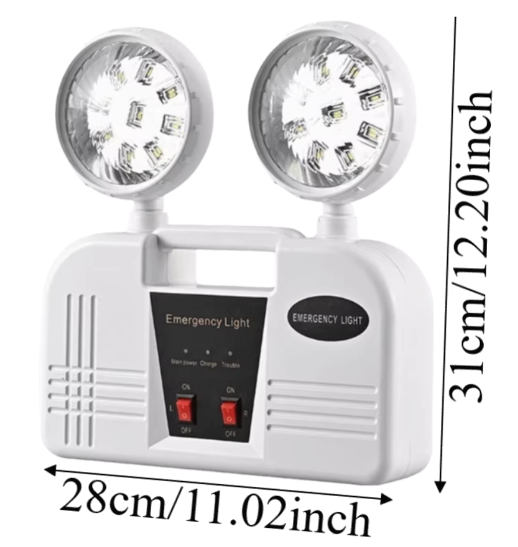 Emergency dual head light
