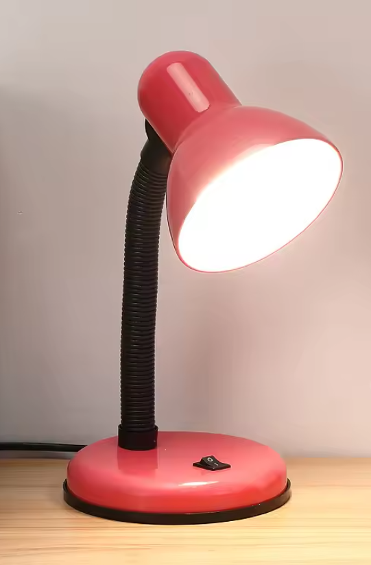 203-Flexible Gooseneck Desk Lamp with LED Bulb, 6000K Metal Table Lamp for Office, Living Room, Bedroom, College Dorm