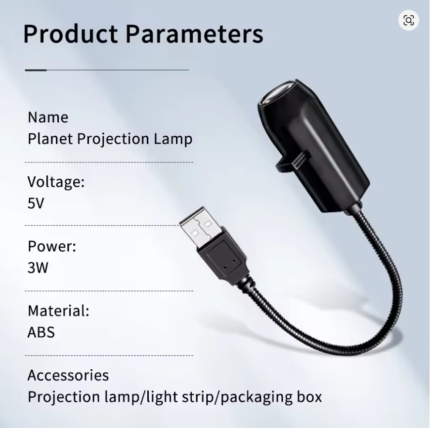 USB Plug Projection Lamp Planet/Halloween/Christmas Theme Replacement Lamp Strip Indoor Ceiling Decoration Projection Lamp