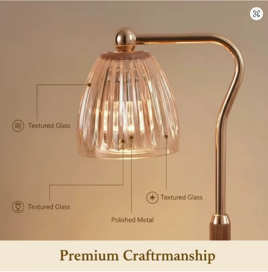 AC-220V Aromatherapy Candle Heating Lamp Deodorize 50W Dimmable Cafe Ambient Light Romantic Atmosphere Desktop Decorative Lamp