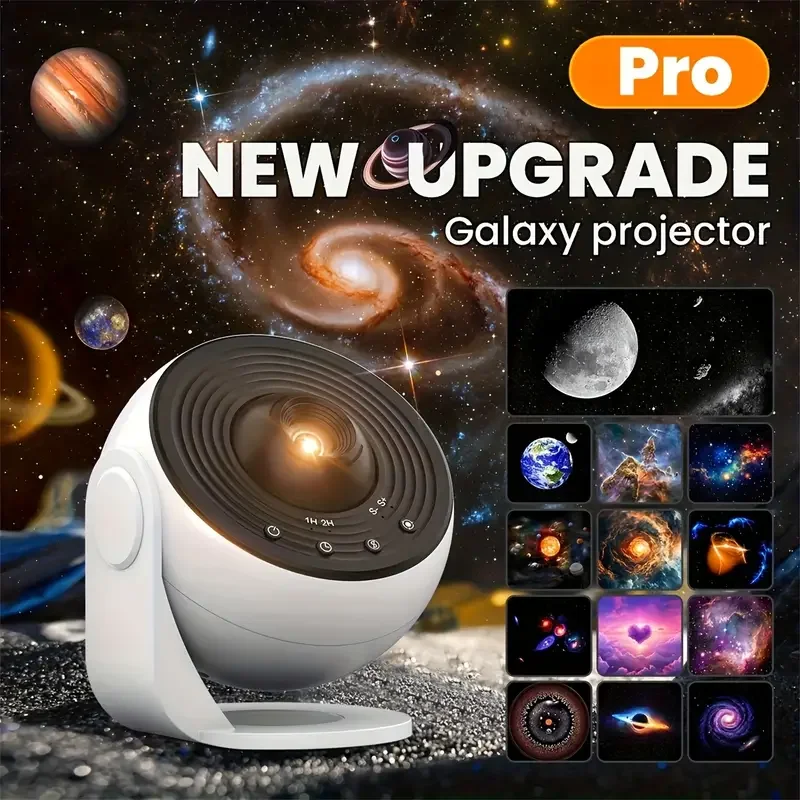 Star Projector Galaxy Night Light HD Lmage Disc Upgraded Planetarium Projector With Remote Control Bluetooth Function For Room