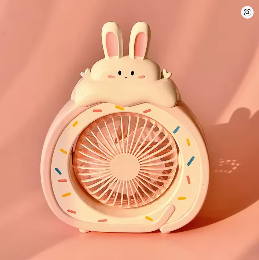 Portable Handheld Fans USB Charging Desktop Cartoon Mini Fan Student Office Summer Outdoor Climbing Fishing Small Fans