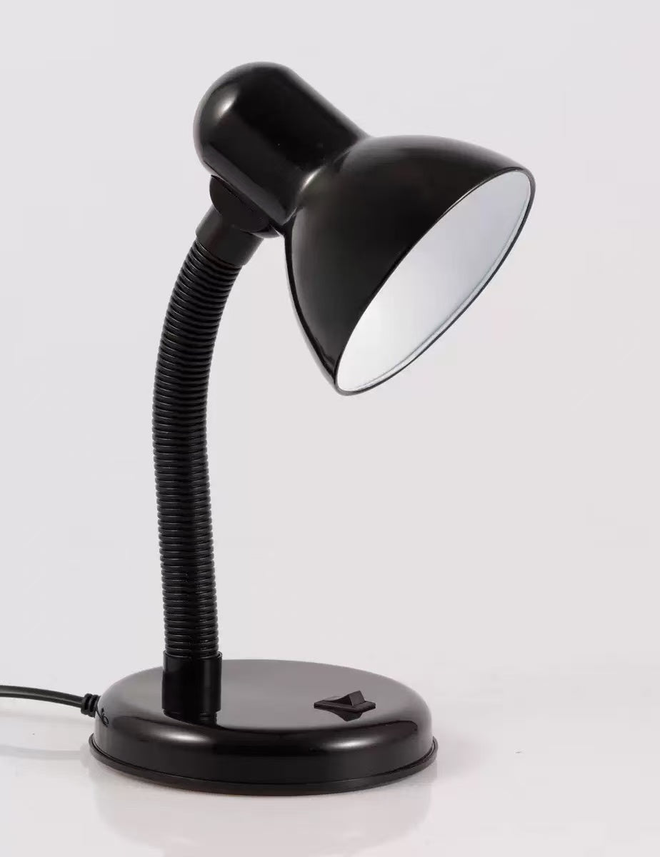 203-Flexible Gooseneck Desk Lamp with LED Bulb, 6000K Metal Table Lamp for Office, Living Room, Bedroom, College Dorm