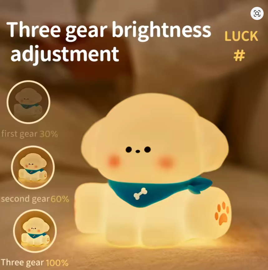 New Silicone Night Light Rechargeable LED Lamp Touch Switch 30Min Timing Bedroom Bedside LED Light Room Decor Children's Gift