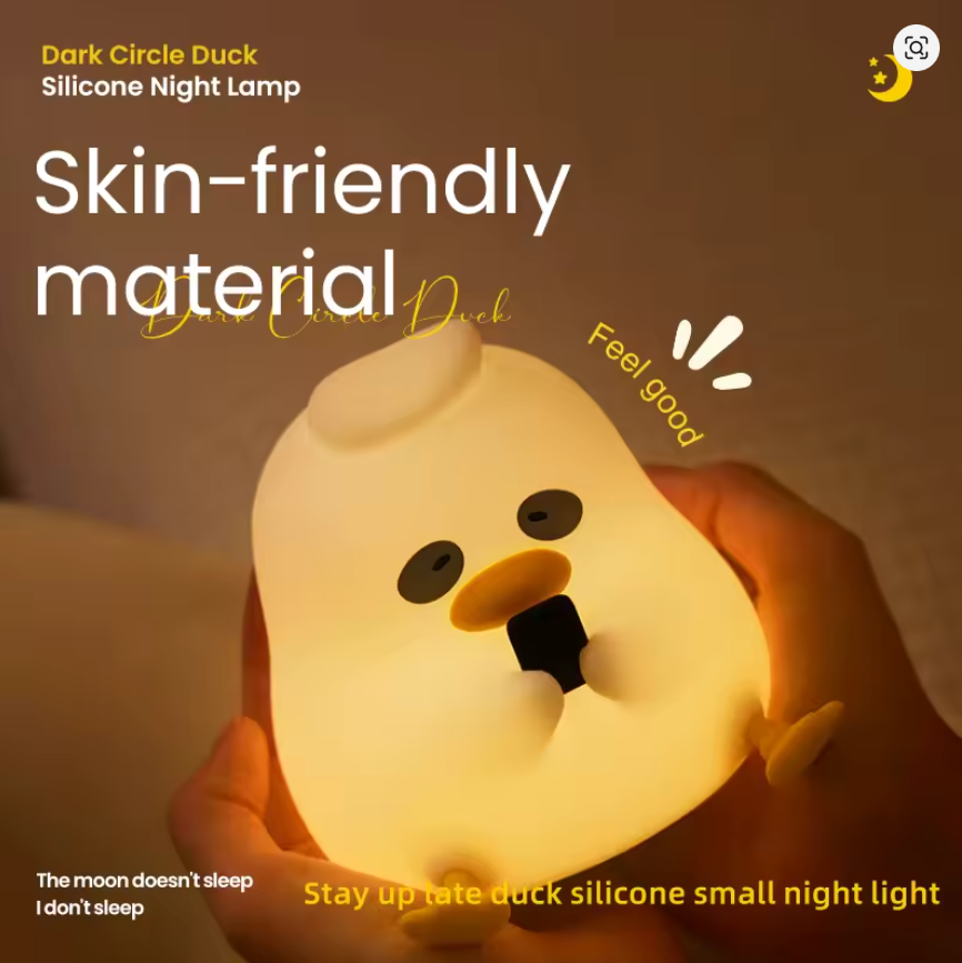 New Silicone Night Light Rechargeable LED Lamp Touch Switch 30Min Timing Bedroom Bedside LED Light Room Decor Children's Gift