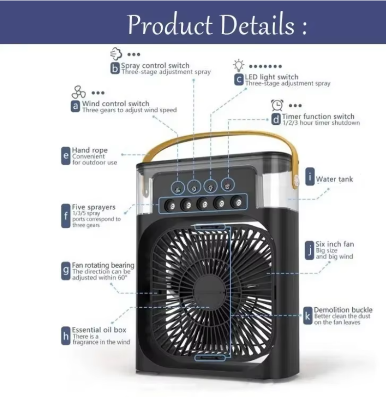 Portable USB Air Cooling Fan – Desk Fan