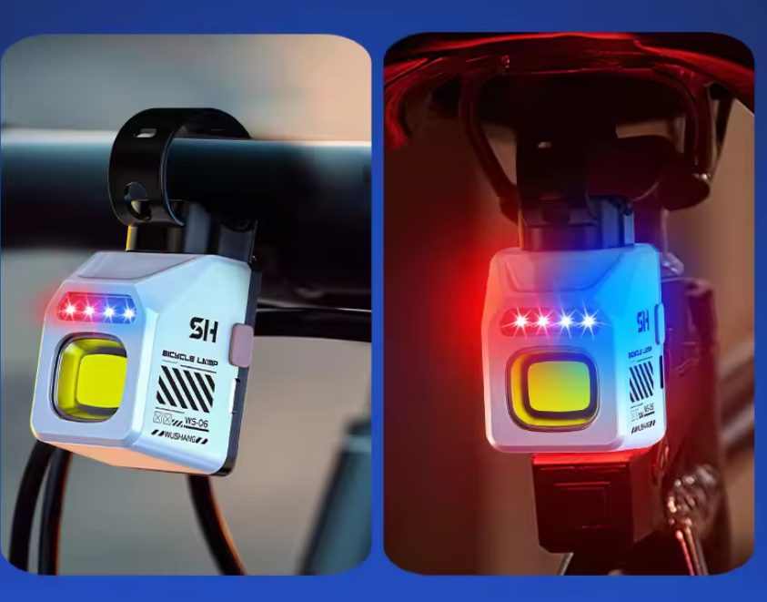 Cross-border new model cycling light super bright mini strong light warning multi-function front and rear can be installed convenient bicycle lamp