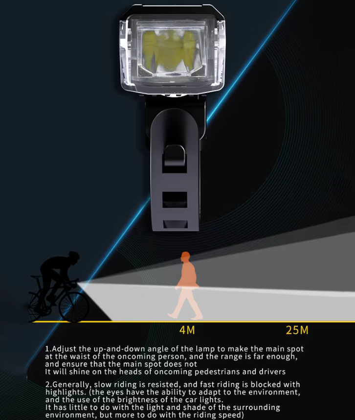Strong light bicycle lamp night riding tail head lamp strong light waterproof flashlight children's mountain road lighting cycling equipment