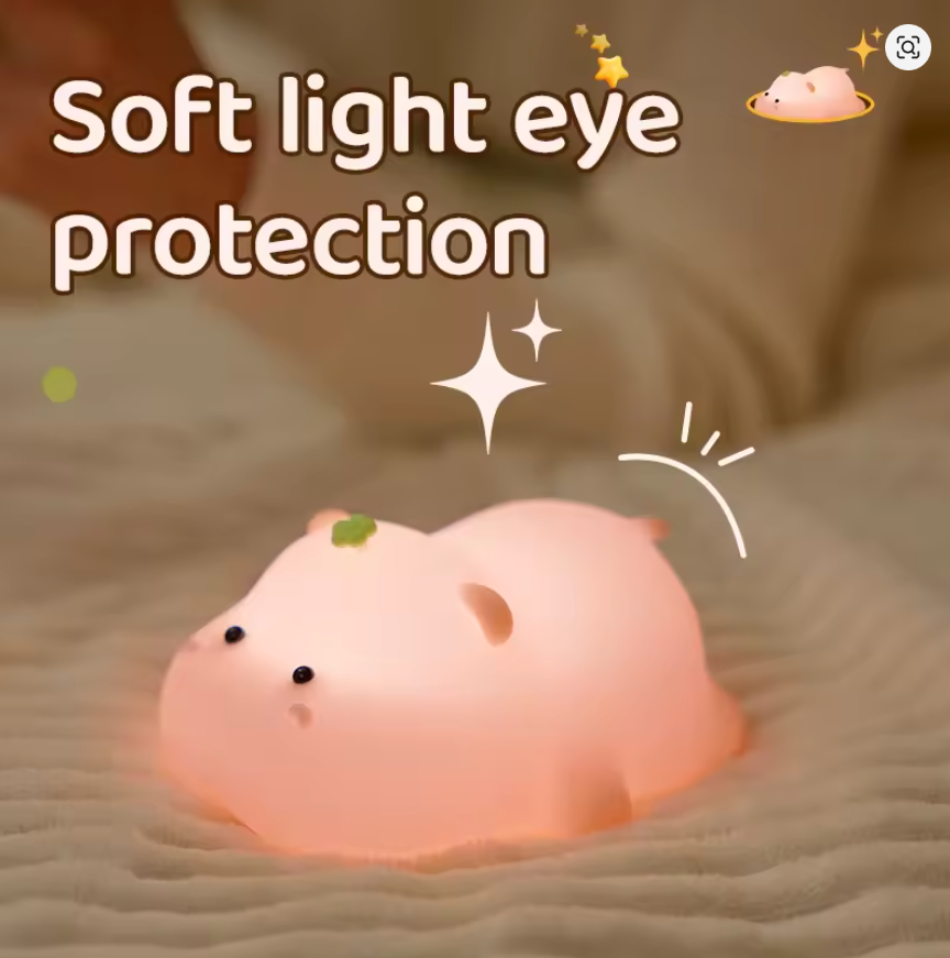 New Silicone Night Light Rechargeable LED Lamp Touch Switch 30Min Timing Bedroom Bedside LED Light Room Decor Children's Gift