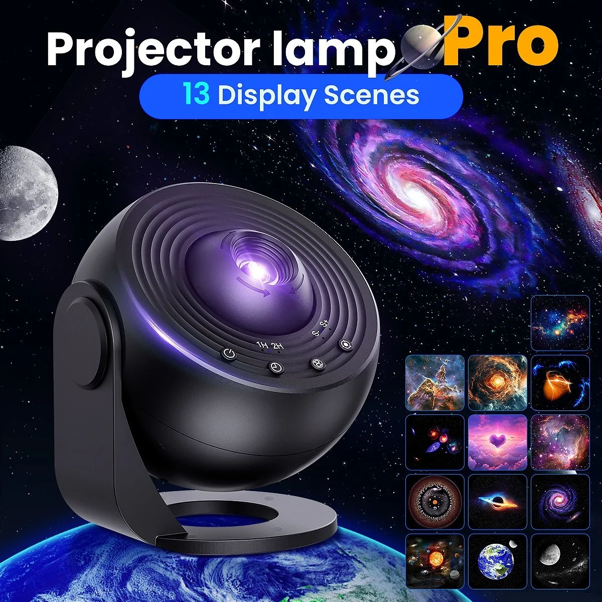 Star Projector Galaxy Night Light HD Lmage Disc Upgraded Planetarium Projector With Remote Control Bluetooth Function For Room