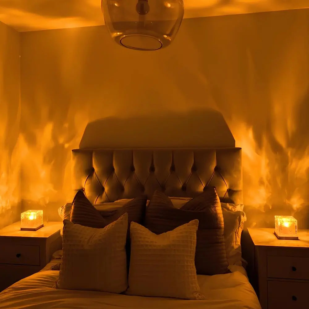 Molten Glass Cube Lamp