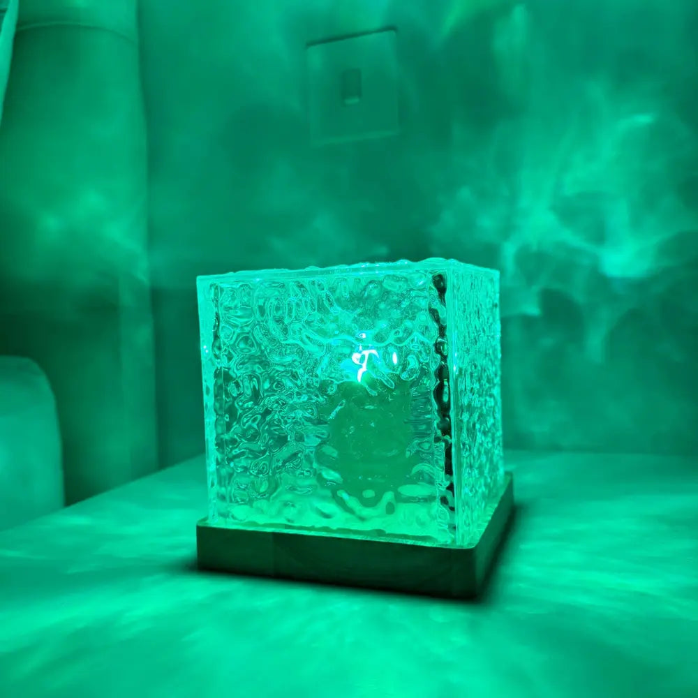 Molten Glass Cube Lamp