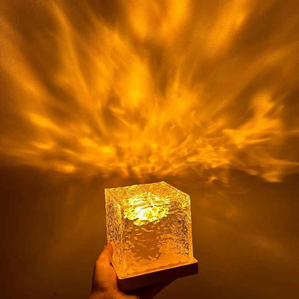 Molten Glass Cube Lamp