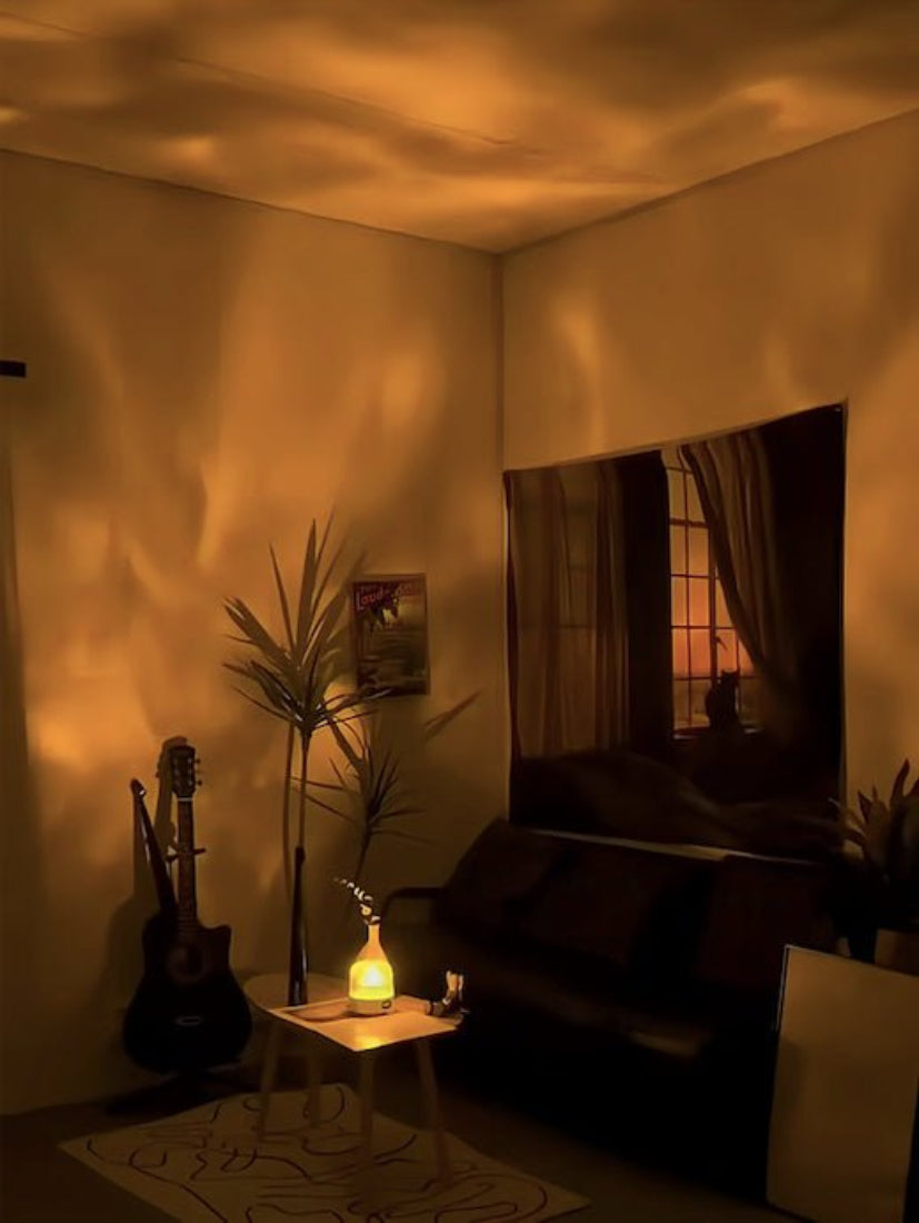 Light Theatre: Ambient Light With Stereo Speaker, Ripple Sunset Aurora Projector All - in - 1 - Night Lights & Ambient Lighting - Light Theatre - Iceberg - INSPECIAL HOME
