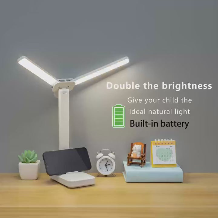 LED Desk Lamp USB Rechargeable Table Lamp 3 Levels Dimmable Touch Desk Lighting Eye Protection Foldable For Bedroom Desk Light