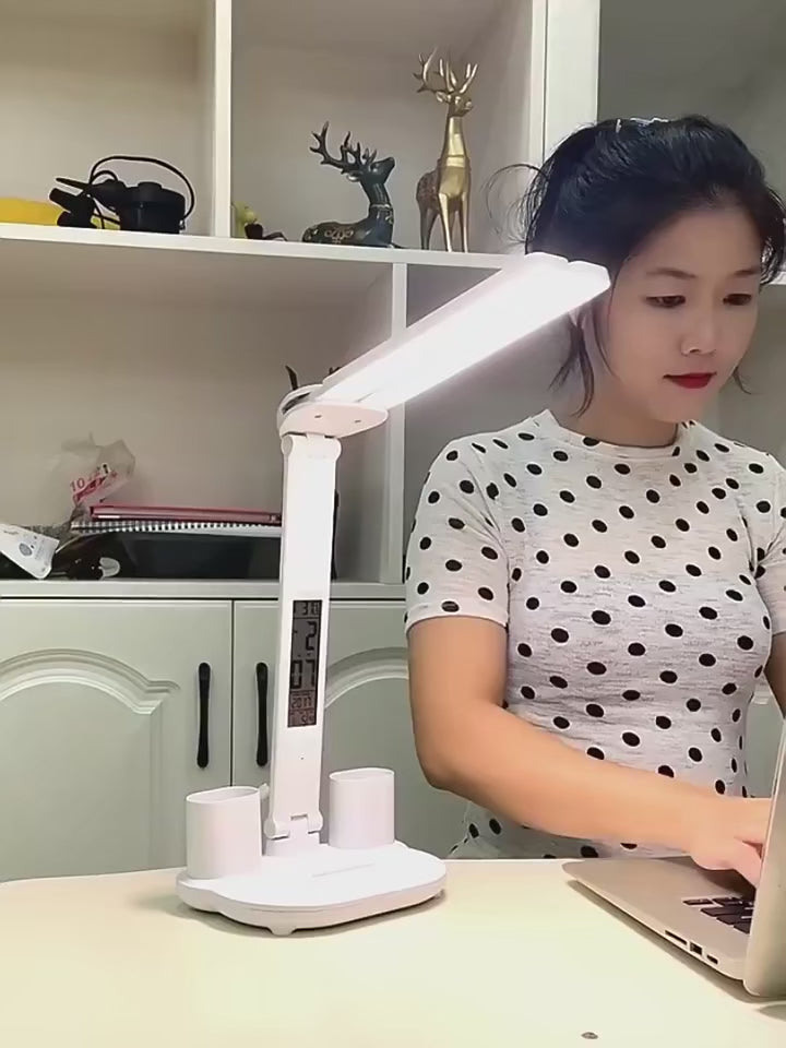 Intelligent dual-head LED light, USB dual-head pen holder light, artistic decorative light, intelligent desk lamp