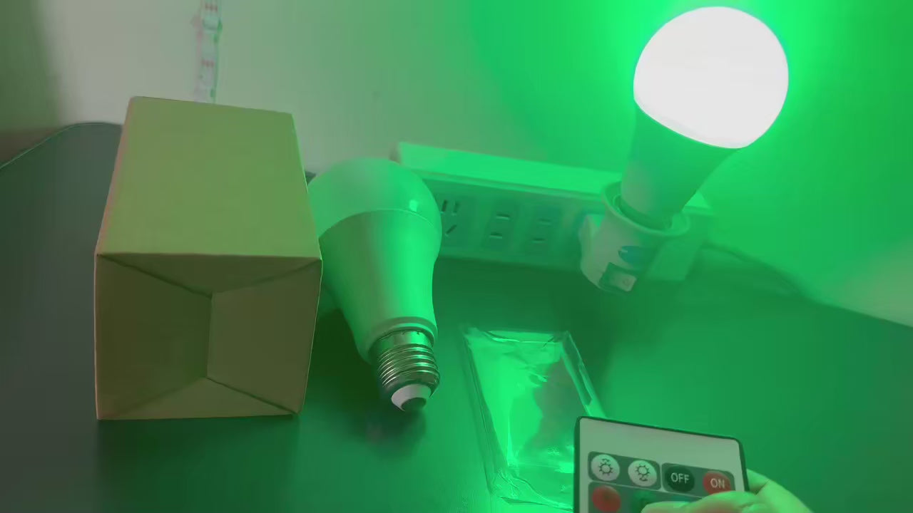24 Key Remote Control Smart Lamp Atmosphere Light 16 Colors RGB Bulb LED Multicolor Bulb E27 220V Household Lighting Dimmable