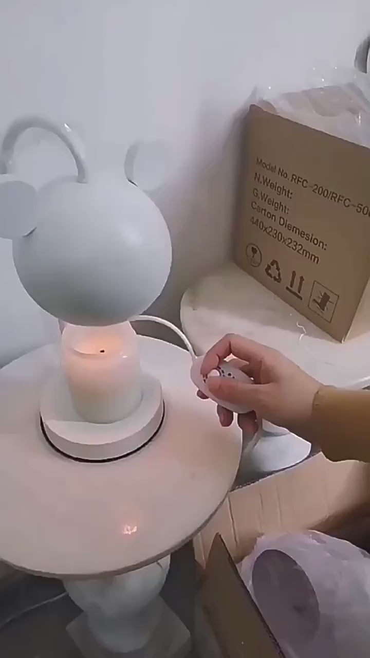 Creative Simple Cartoon Mickey Bear Scented Candle Lamp Bedroom Bedside Scented Atmosphere Table Lamp Ornaments
